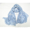 fashionable lady scarf,feather embroided cotton scarf,factory china scarf
